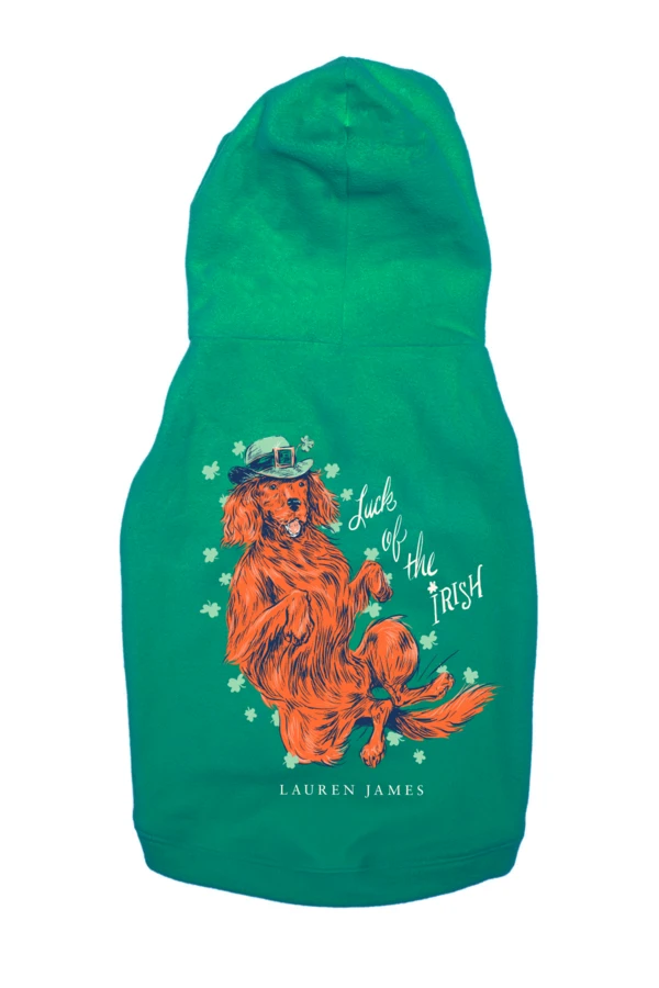 LUCK OF THE IRISH DOG HOODIE